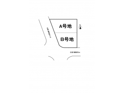 土地区画割図（全２区画）